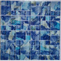 blue art mosaic tile for pool